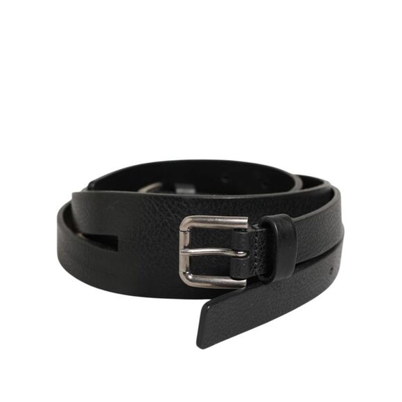 Dolce & Gabbana Other - Dolce & Gabbana Black Double Strap Leather Gold Buckle Men's Belt